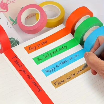 Colored masking tape